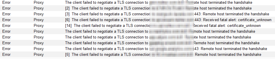 SSL Errors
