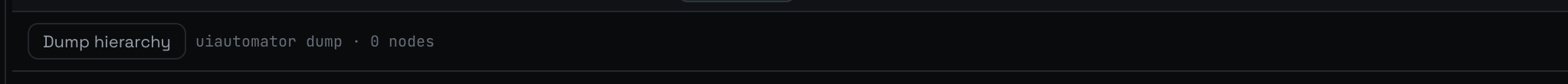 Dump hierarchy button